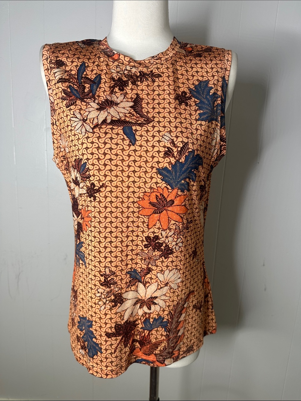 Ulla Johnson Floral Ines Jersey Top Size M